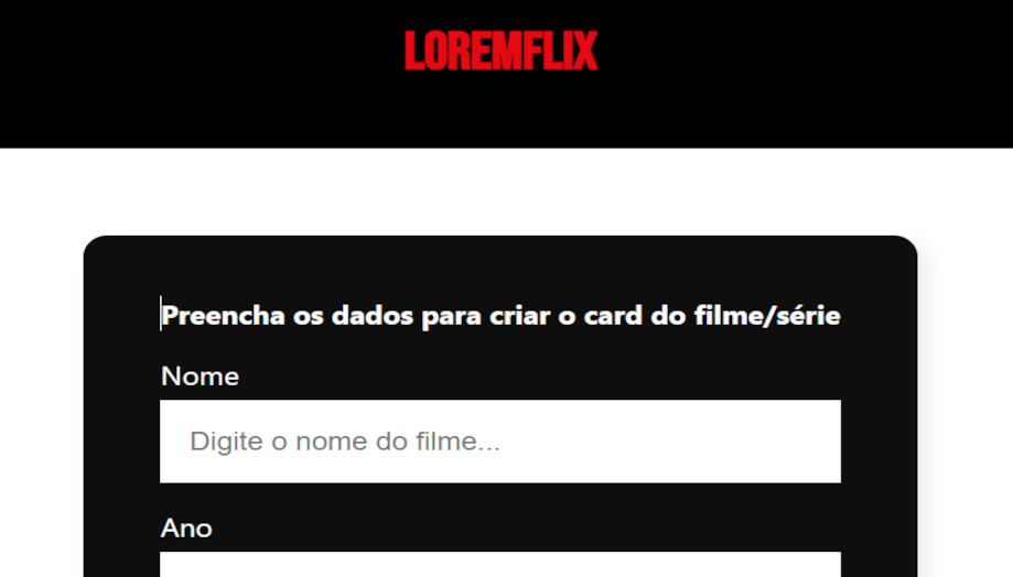 imagem do projeto lorem flix