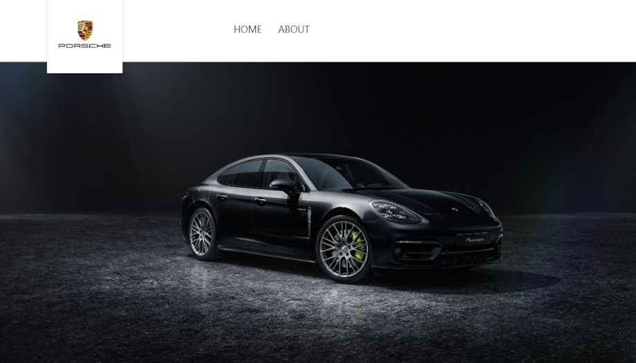 imagem do projeto template do site da porsche